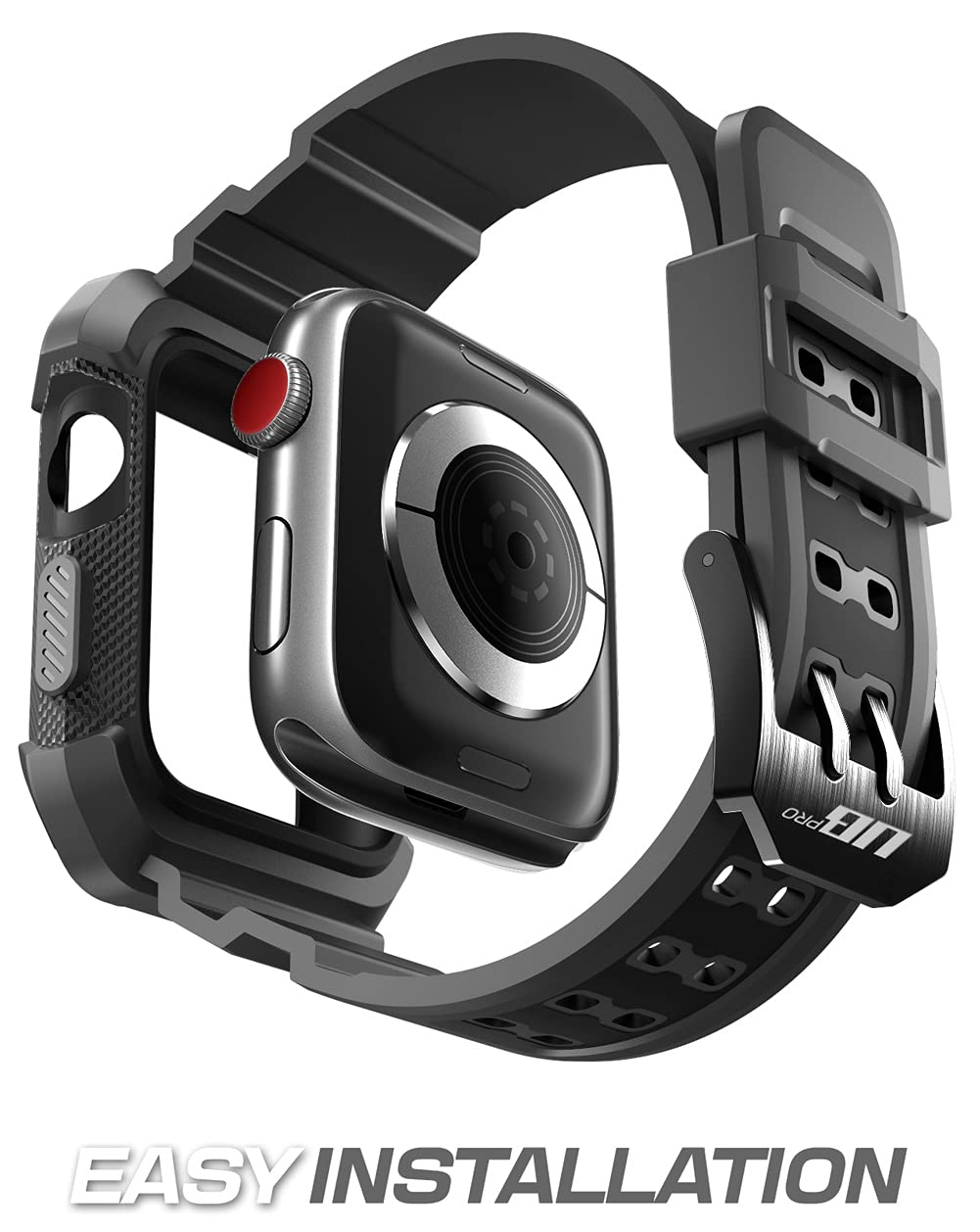 SUPCASE for Apple Watch 3/2/1 [42mm] Case with Band (Unicorn Beetle Pro), [Anti-Scratch] [Bumper Protector] Rugged Men Cover Sport Protective Case with Adjustable Strap Bands for iWatch 3/2/1, Black - Image 4