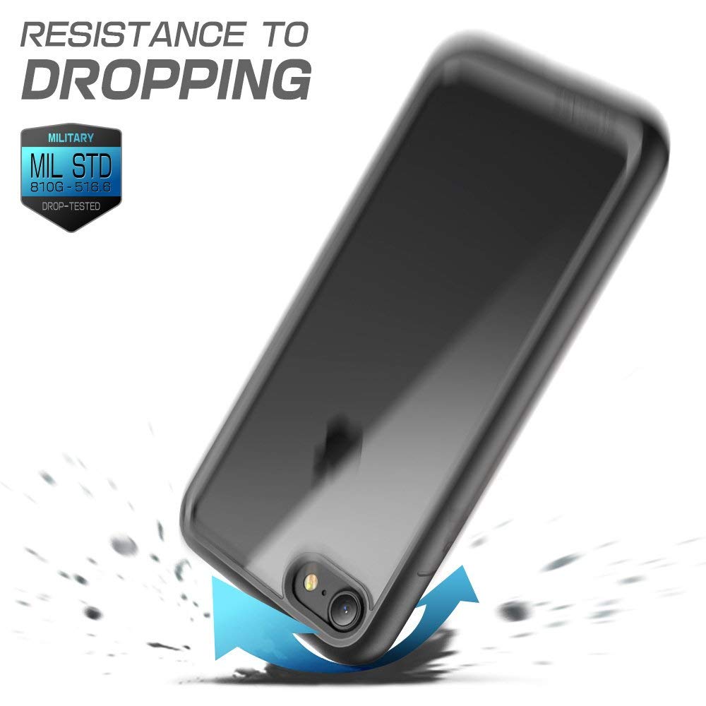 SUPCASE Unicorn Beetle Style Case for iPhone SE 3 (2022), iPhone SE 2020, iPhone 7, iPhone 8, Premium Hybrid Protective Clear Case (Black) - Image 5
