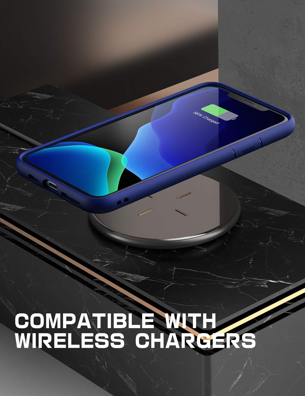 SUPCASE Unicorn Beetle Style Series Premium Hybrid Protective Clear Case for 6.1-Inch iPhone 11 (2019), Navy - Image 6